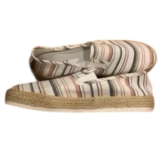 Esprit Multicolor Striped Espadrille Flats - Picture 1 of 6